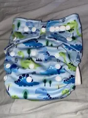 Hippybotomus modern cloth nappies MCN Dinosaurs New Free Post (acc222)