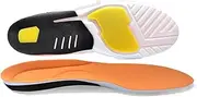 JZS Plantar Fasciitis Insoles – High Arch Support Inserts with Gel Cushion, Relief for Flat Feet, Orthotics for Work Boots (220+ lbs) – Trimable, Orange, M