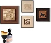 Wall Art Paintings For Living Room,Home Decor Wall Art Set Of 4 For Entryway Bedroom, Living Room, Hallway(B,Small)