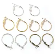 20pcs Earring Hook Finding Circle Ear Wires Hoop For Jewelry Making Earrings