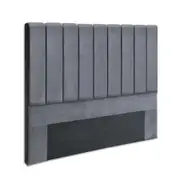 Artiss Bed Head Headboard Double Velvet - VELA Grey