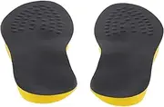 [Generic] 1Pair Flat Feet Supports,Corrective O/X Type Leg Insoles,Supination Orthotic Inserts,Insoles for Knee Pain,Arch Support Inserts for Women Man (Black, L)