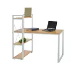 BODEN-艾昂4尺多功能L型書桌/置物書架書桌-120X54X110CM