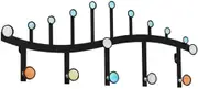 Storage Coat Rack Wall Mount Metal Hanger for Hat Towel Robes Jacket Clothes for Bathroom Entryway Hooks