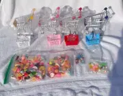 Mini Shopping Handcart Doll Playsets Supermarket Cart Small Grocery Cart