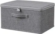 Large Lockable Storage Box - Lockable Toys Fabric Clothes Storage with Lid,Lockout Utility Container Protective Snacks Food Chest for Sweaters, Jeans