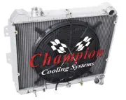 RC Champion 3 Row Radiator W/ 16" Fan for 1983 - 1985 Mazda RX-7 R2 Engine (for: Mazda)
