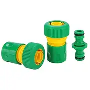 3PCS Quick Connector Hose Kit Universal Garden Water Hose Fittings for 1/2" Pipes