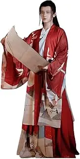 [IDZNFNFX] Men's Couple's Chinese Antique Printing Hanfu for Stage Show Performances Cosplay