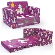 Kids Couch: Toddler Sofa Bed Fold Out for Gilrs Boys Baby Flip Out