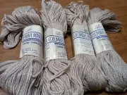 Vintage Lot of 4 Columbia Minerva Lustra Sparkletone Yarn Wool/Rayon Pearl