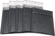 3.5x5 Inch Black Poly Bubble Mailers Small Padded Envelopes Self-Sealing Shipping Bags 100 Pack
