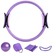 Pilates Ring Set - Yoga Ball Resistance Bands, Pilates Workout Equipment | Pilates Exercise Ring Set, 5X Home Gym Accessories, Workout Equipment Yoga Bands for Stretching and Core Strength