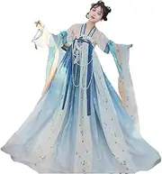 [HHCTEBEC] Chinese Antique Traditional Hanfu Costume for Stage Show Performance Cosplay