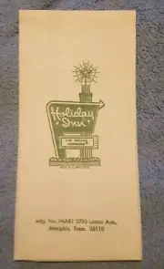 Vintage HOLIDAY INN Shoe Shine Cloth by Innkare (Imart Memphis Tenn. 38118)