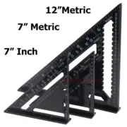 12'' Aluminum Alloy Triangle Angle Protractor Speed Square Measuring Ruler Miter