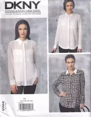 Vogue Designer Sewing Pattern V1462 DNKY Misses Shirt and Camisole Size 6-14