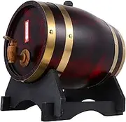 Anneome 5l Oak Aging Barrel Solid Wood Wine Barrel Set Curved Base Use for Home or Bar Decor