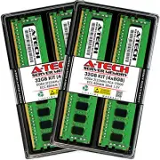 A-Tech 32GB 4x 8GB 2Rx8 PC4-17000R DDR4 2133 MHz ECC REG RDIMM Server Memory RAM