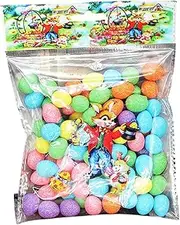 Tiny Decorative Egg - Easter Festive Accessory, Small Foam Egg | Artificial Small Egg Decor, Colorful Foam Craft Eggs, Small Easter Basket Fillers for Celebrations Home Display, Festival Celebration