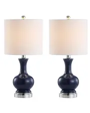 JONATHAN Y Cox 22in Metal Glass LED Table Lamp
