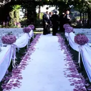 25ft Bridal Satin Aisle Runner 22 Colors Wedding 100% Polyester Satin Fabric