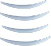 Car Invisible Mud Flasp，Compatible for Tesla Model 3 Accessories，Front Rear Wheels Mudguards Carbon Fiber ABS Splash Guards Fender (Color : White)
