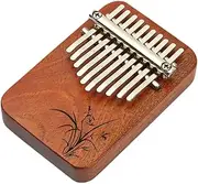 Perfeclan 10 Note Wood Mbira for Thumb Piano Playing, Brown