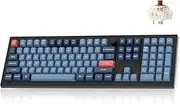 Keychron V6 Max Wireless Custom Mechanical Keyboard, 2.4 GHz Bluetooth QMK Full-Size Layout RGB with Hot-swappable Gateron Brown Switch Compatible with Mac Windows Linux