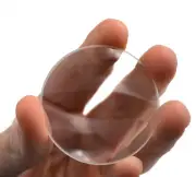 Round Double Convex Optical Glass Lens - 2" (50mm) Diameter - 250mm Focal