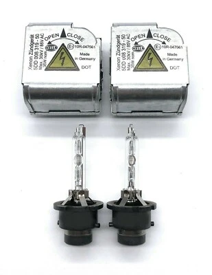 2x New OEM 04-06 BMW X5 E53 Xenon Igniter Ignitor Socket + HID D2S Light Bulbs (for: BMW)