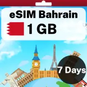 eSIM Bahrain - 1 GB - 7 Days - Travel eSIM | QR code activation