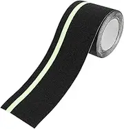 1 Roll Anti-Slip Tape for Step Non-Skid Adhesive Strip for Ramps Anti Slip Safety Tape Glow-in-The-Dark Anti-Slip Traction Tape Outdoor Nonslip Stair Tape (60 Mesh)