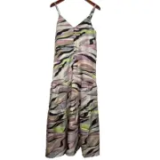 NWT Ted Baker Warrenn Printed Button Through Cami Maxi Dress Dusty Pink 2 $295