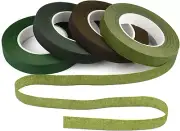 4 Rollos De Cintas Florales De 1/2" De Ancho Para Ramo Envoltura De Tallos Y...