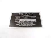 DATA PLATE FOR VINTAGE WILLYS OVERLAND TRUCK 1948-53 #V276-8