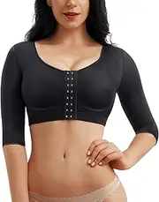CYDREAM Women Arm Shaper Tops Slimmer Compression Sleeves Post Surgery Posture Corrector Tank Top, Black, Medium