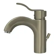 Whitehaus 3-04040 Wavehaus 1.2 GPM 1 Hole Bathroom Faucet - Nickel
