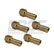 (5 PACK) 5/16 HOSE BARB X 1/8 FEMALE NPT Brass Pipe Fitting NPT Gas Fuel WOG