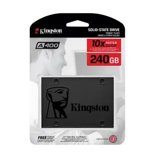 【Kingston 金士頓】A400 SATA 240GB 550/350MB 3年保固(SA400S37/240G)