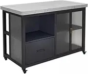 Kitchen Island Freestanding Kitchen Open Sideboard Mobile Island Table Storage Cooking Table Mobile Kitchen Storage Islands