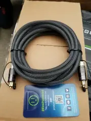 FOSPOWER 10FT AUDIO/VIDEO TOSLINK (M) TO TOSLINK (M) CABLE