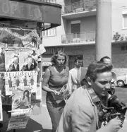 Swedish actress Ingrid Bergman having a walk Santa Marinella 1959 Old Photo
