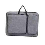 8K Artist Portfolio Carry Backpack Case Versatile Art Bags Waterproof Gray