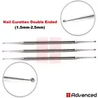 3 Pcs Beauty Nail Curettes Dermal Cleaner Nail Care Cleaning Podiatry Hand Tools