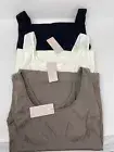 3 pack - Nearly Nude Shapewear Tummy Control Tank Top 2X Black/White/Mocha