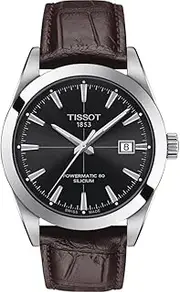 [Tissot] mens Gentleman Auto Stainless Steel Dress Watch Brown T1274071605101, Brown, Modern