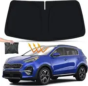 Car Sun Shade Fit for Kia Sportage 2017-2022 2023 2024 SUV Auto Interior Accessories Front Windshield Sunshade Foldable Insulation Reflective Protector (for Kia Sportage 2017-2022)