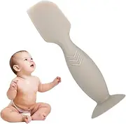 Baby Diaper Cream Spatula Applicator - Safe Cream Spatula | Soft Silicone Baby Butt Paste Spatula | Diaper Cream Brush with Suction Cup Base for Diaper