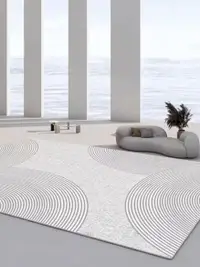 在飛比找松果購物優惠-高質感2023新款簡約輕奢沙發客廳地墊茶几毯臥室床邊地毯 (